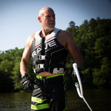 RAVE Sports Tow Rope 75' 4-Section Ski Rope w/NBR Tractor Grip - Pro