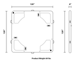 RAVE Sports Floating Mat Attachment Aqua Dock 10 x 10