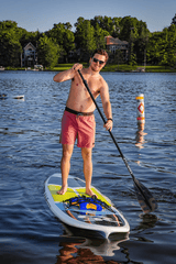 RAVE Sports Paddle Board Cruiser - Electric Lime Stand Up Paddle Board