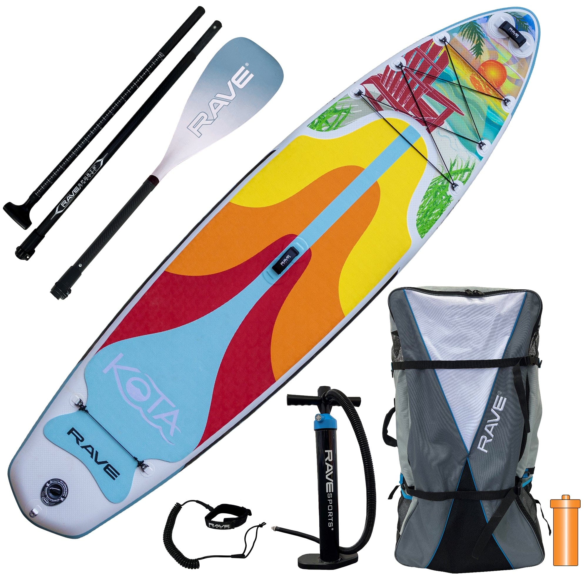 Kota iSUP Package - Adirondack | Inflatable Paddle Board | RAVE Sports