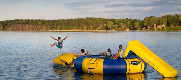 Attaching Aqua Attachments to a Water Trampoline