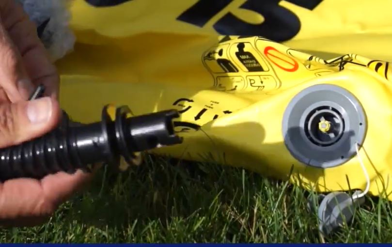 Rave Razor Float Inflater Tips on Inflating a RAVE Sports Water Trampoline or Bongo Bouncer