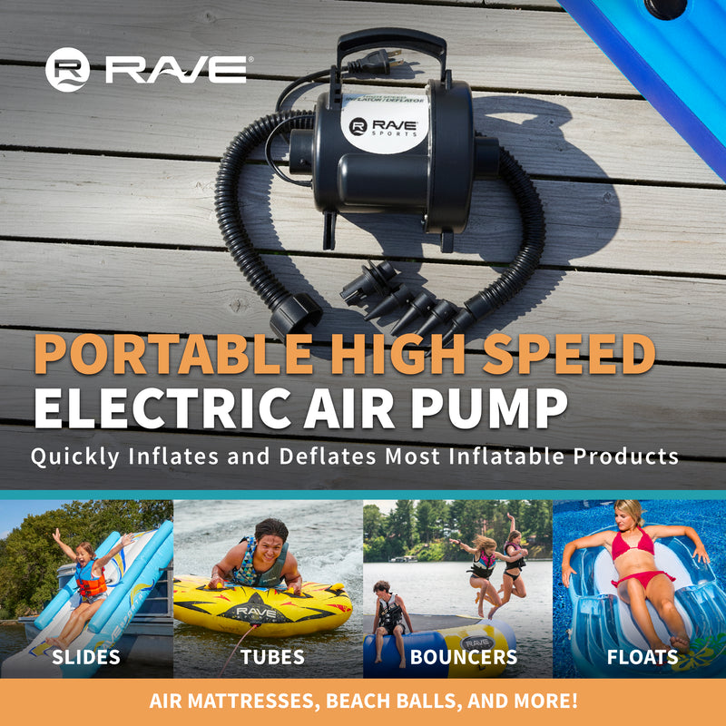 Powerful Inflator High Speed Inflator/Deflator | Multi Use Pump | RAVE Sports