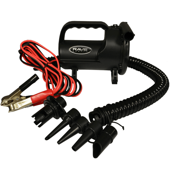 RAVE Sports Pump 12V High Pressure Inflator/Deflator w/Alligator clips