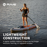 Travel 3 Piece Hybrid Fiber SUP Paddle