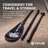 Travel 3 Piece Hybrid Fiber SUP Paddle