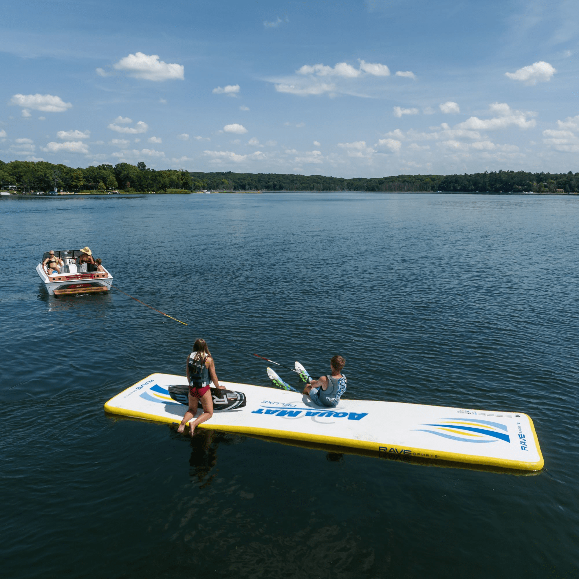 Aqua Mat Deluxe 20' | Floating Mat | Inflatable Mat | RAVE Sports