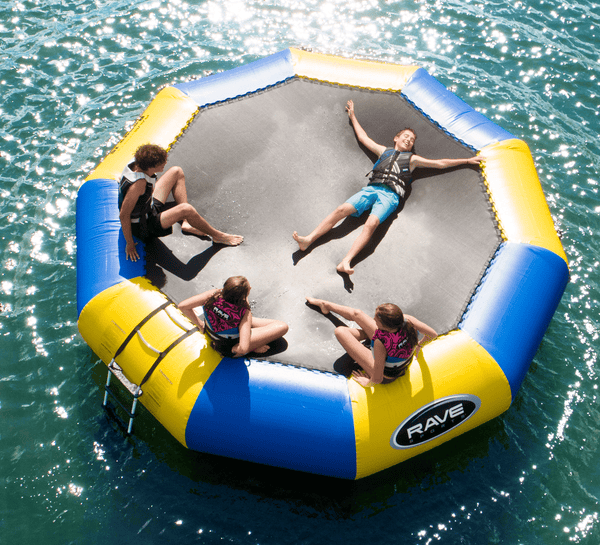 Rave Razor Float Inflater Water Trampolines | Large Inflatable Water Rafts | RAVE Sports