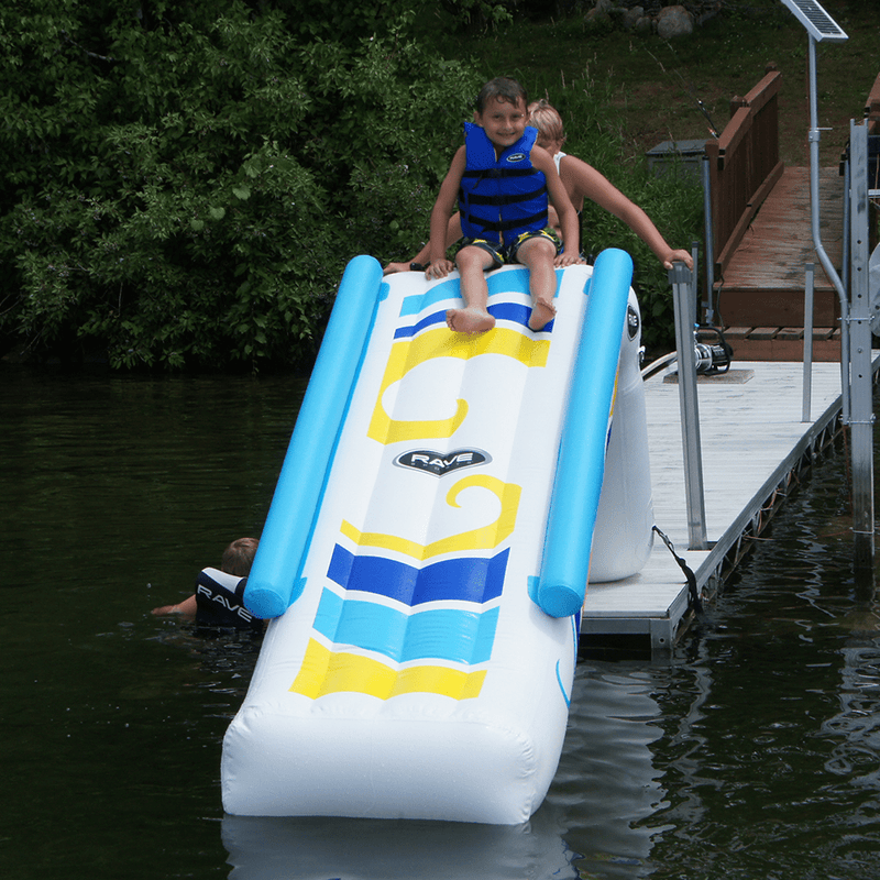 Dock Slides Shoes Inflatable Dock Slide By Rave Sports For Lake