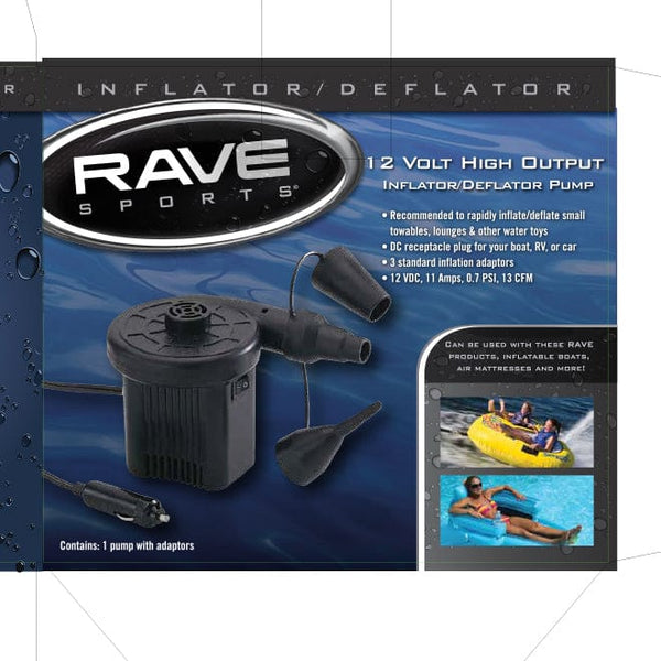 Rave Razor Float Inflater Inflators | Water Sports Inflator | Deflator | RAVE Sports