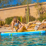 RAVE Sports Paddle Board Aqua Power Fitness Mat  - Yoga & Pool Aerobics Platform