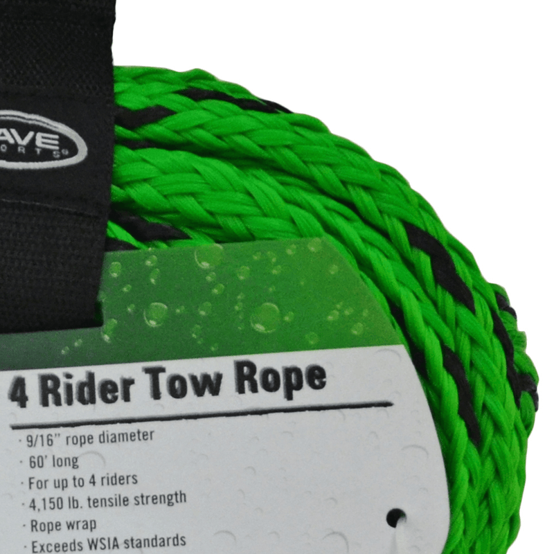 RAVE Sports Tow Rope 1-Section 4-Rider Tow Rope