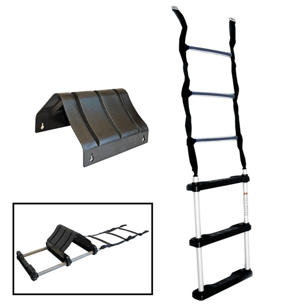 RAVE Sports Parts 3-Step Boarding Ladder with stabilizer (Used with:  AJ-120, Bongo 10, 13)