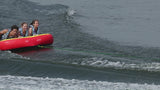 RAVE Sports Diablo III Boat towable tube on the water