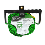 RAVE Sports Tow Rope 75' 3-Section Wakeboard/Kneeboard Rope w/EVA Swirl Grip - Elite