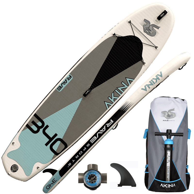 RAVE Sports Paddle Board Blue Akina Inflatable Stand Up Paddle Board