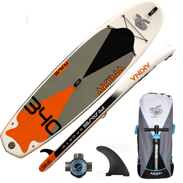 RAVE Sports Paddle Board Orange Akina Inflatable Stand Up Paddle Board