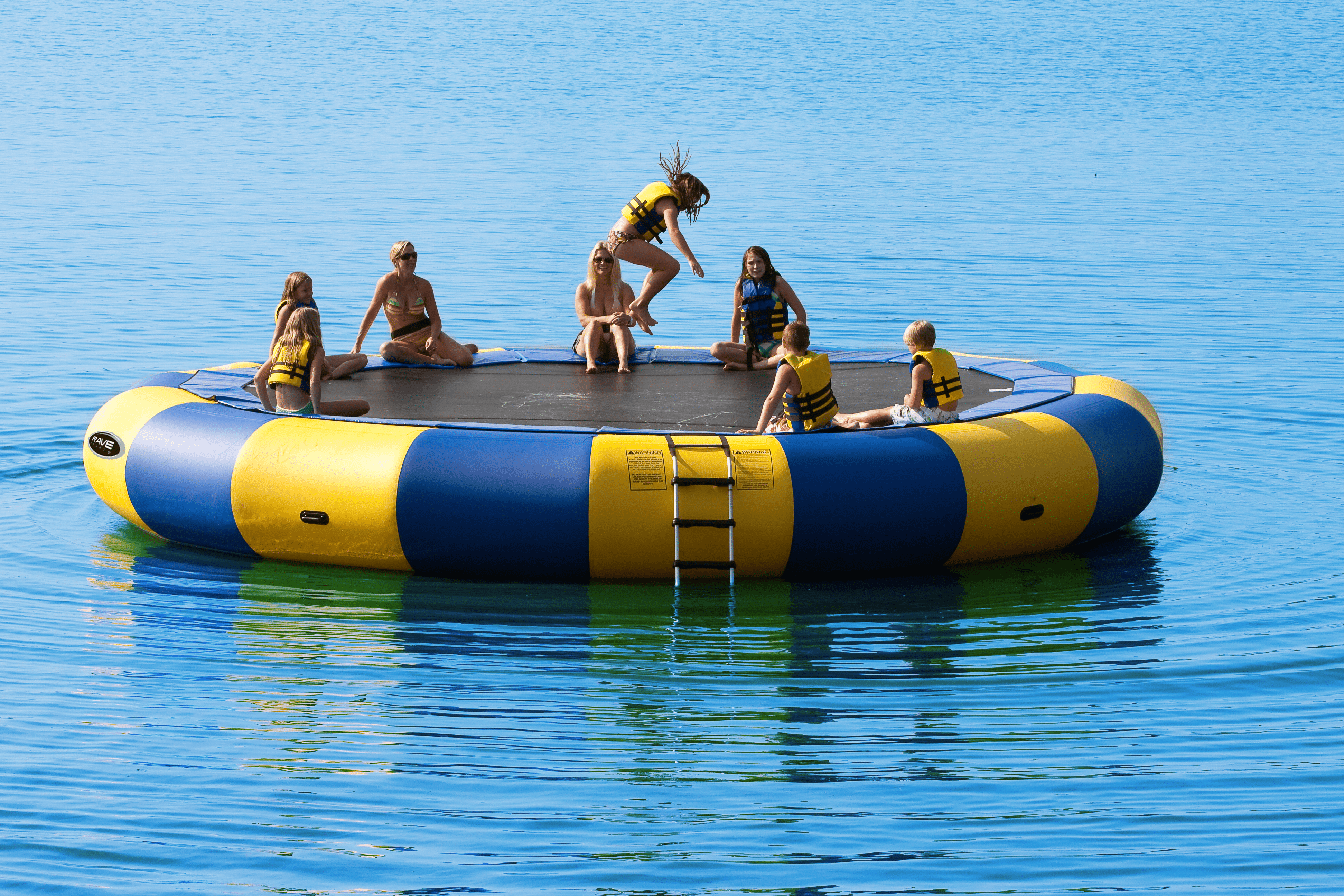 Classic Aqua Jump 25' | Floating Water Trampoline | RAVE Sports