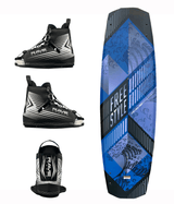 RAVE Sports Wakeboard Blue Freestyle Wakeboard with RAVE boots