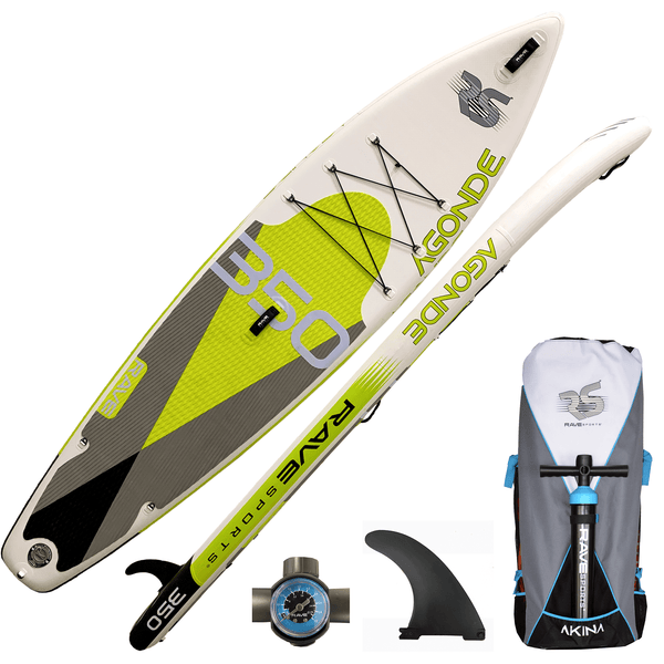 RAVE Sports Paddle Board Green Agonde Inflatable Stand Up Paddle Board