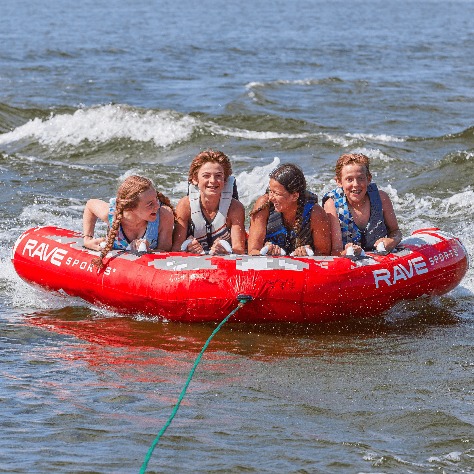 How To Attach Tube Heavy Duty For Water Sports Rider Rope For Towable ...