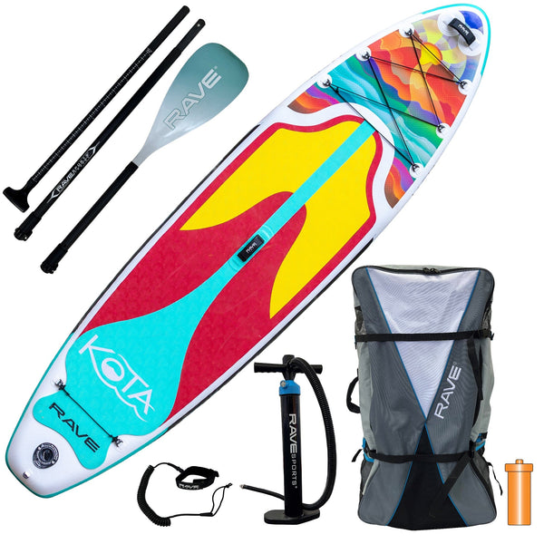 RAVE Sports Paddle Board Kota - Canyon Inflatable Stand Up Paddle Board Package