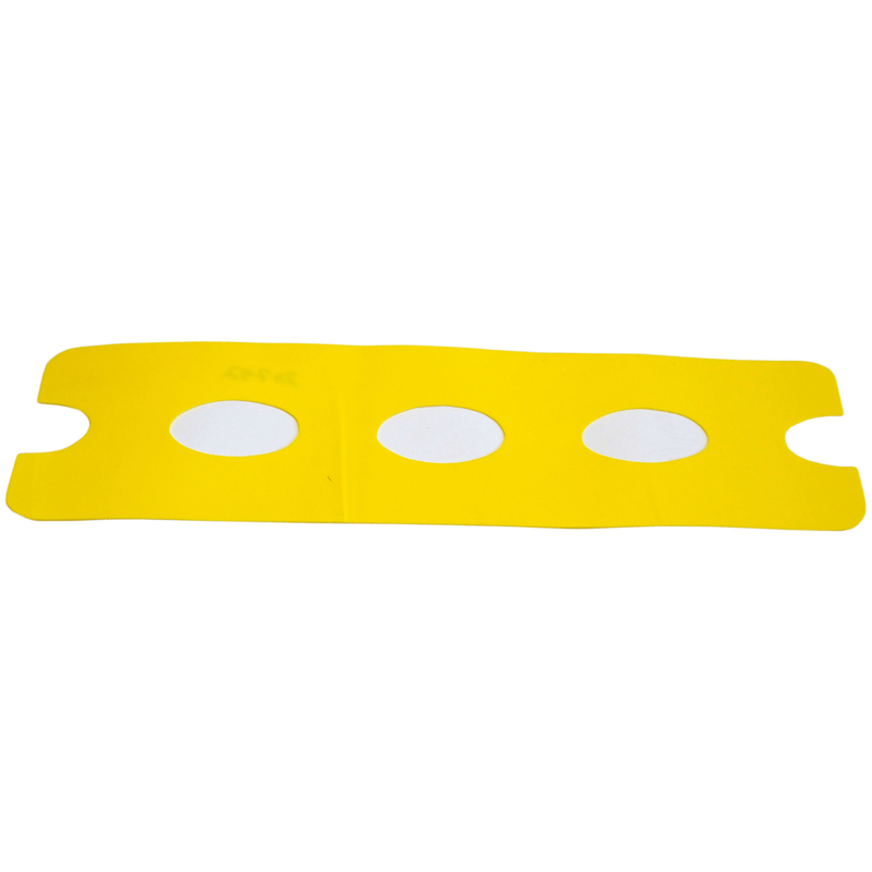 RAVE Sports Parts Repair Patch, Apron, (3 hole), Yellow (bongo edge replacements)