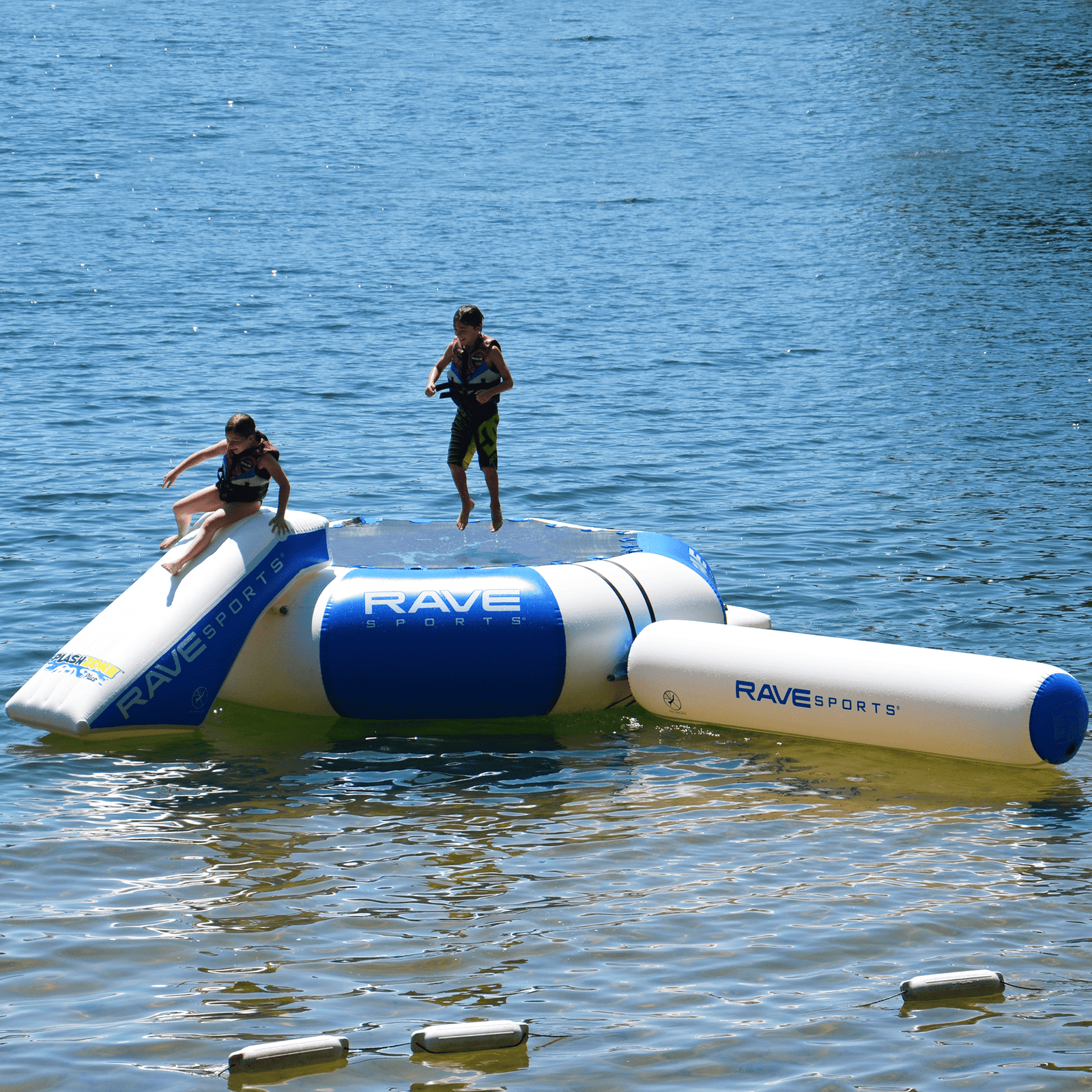 Splash Zone Plus 12' with Slide and Log | RAVE Sports
