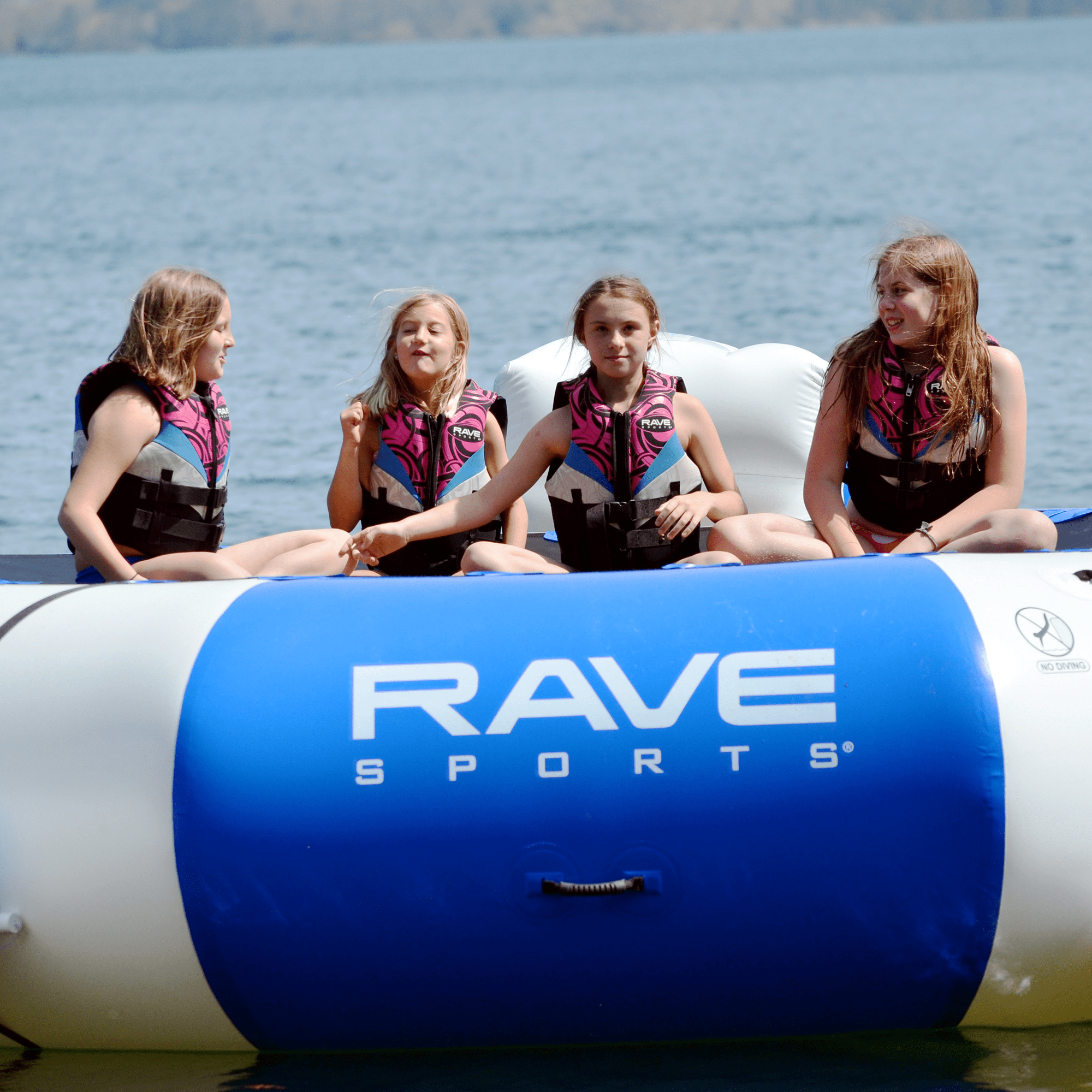 Splash Zone Plus 16' with Slide and Log RAVE Sports