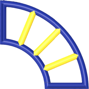 RAVE Sports Giant Inflatables Sweep Curve Tubular