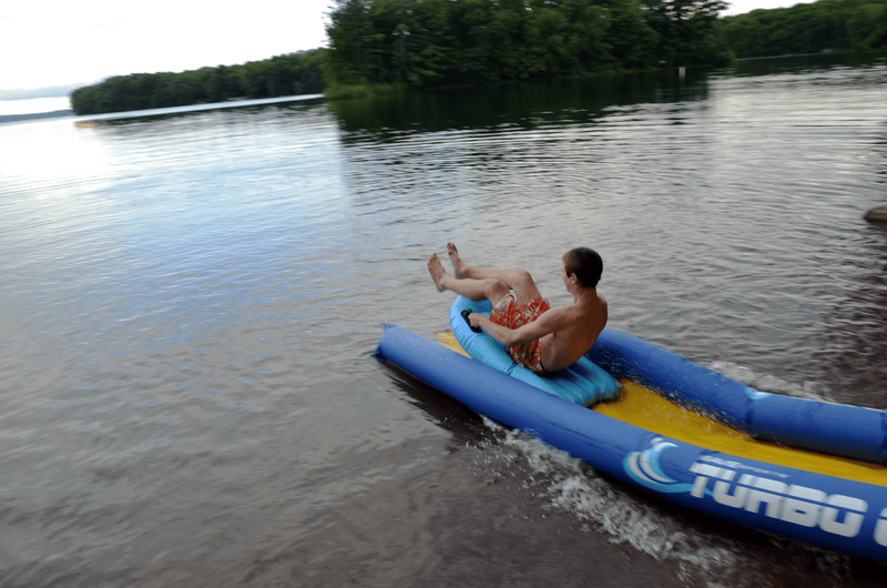 RAVE Sports Slide Turbo Chute Water Slide Lake Package