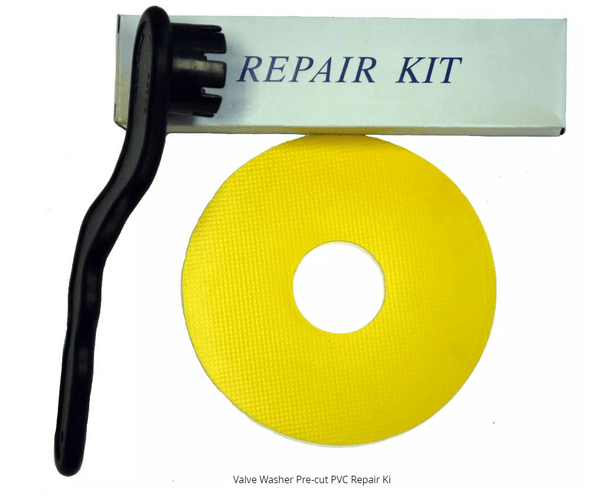 RAVE Sports Parts Valve Washer Pre-cut PVC Repair Kit - Yellow