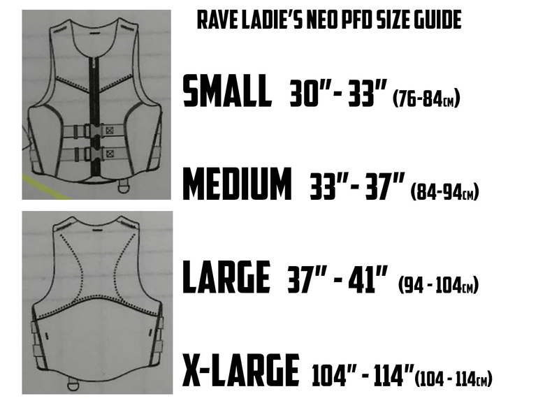 Women s Neoprene Dynamic Life Vest Life Jacket RAVE Sports
